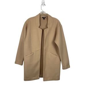 EXPRESS Cream Open Front Overcoat-Women’s Size Extra Small